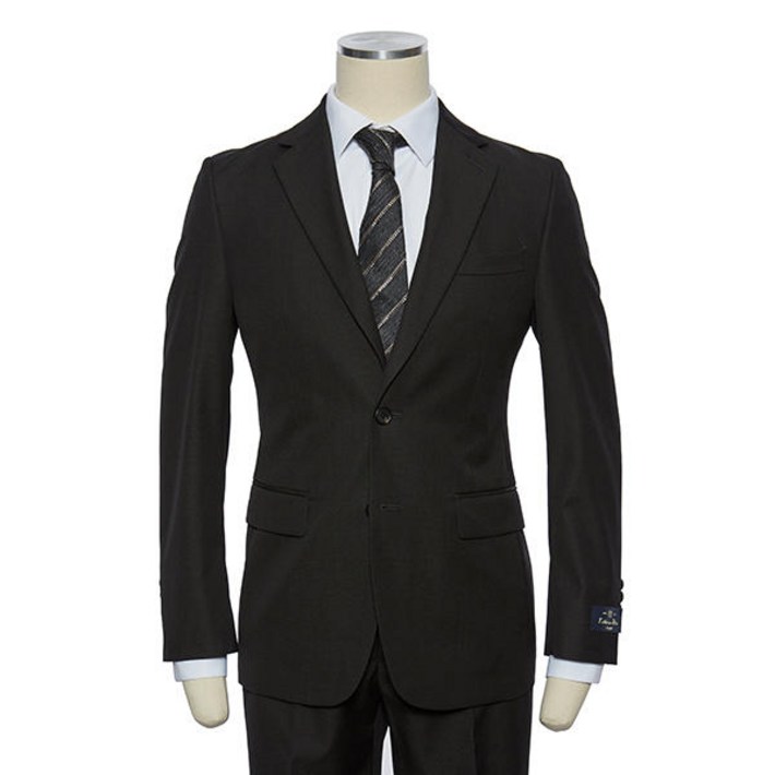 레노마 빠른배송SS 럭셔리 수입원단 블랙 솔리드 스판정장RPIMSJ07A