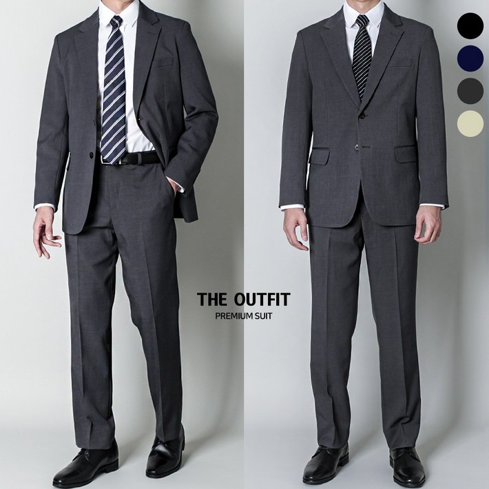 디아웃핏 남성 정장세트 사계절 캐주얼 기본 수트 면접 결혼식S4XL