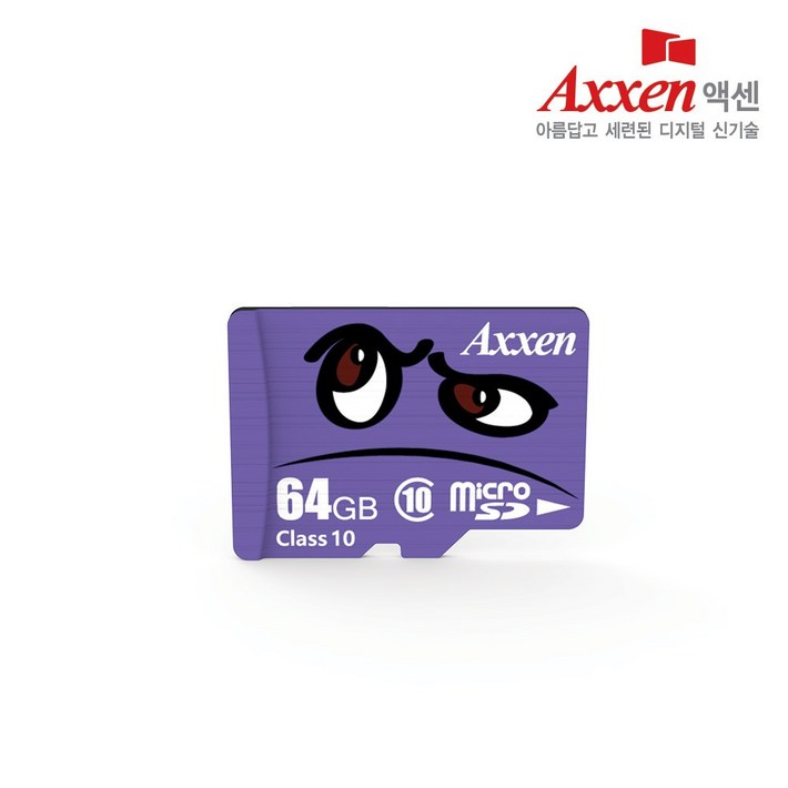 액센 캐릭터 UHSI Class10 Micro SD카드 100MBs 64GB, 64GB