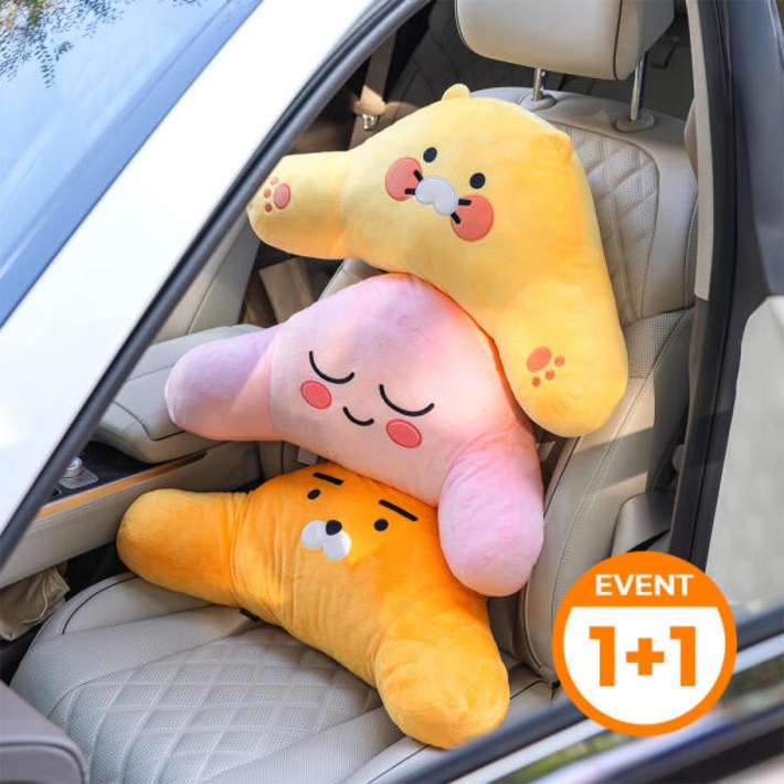 아트박스더블유아이 11세트 카카오프렌즈 어부바 차량용 등쿠션