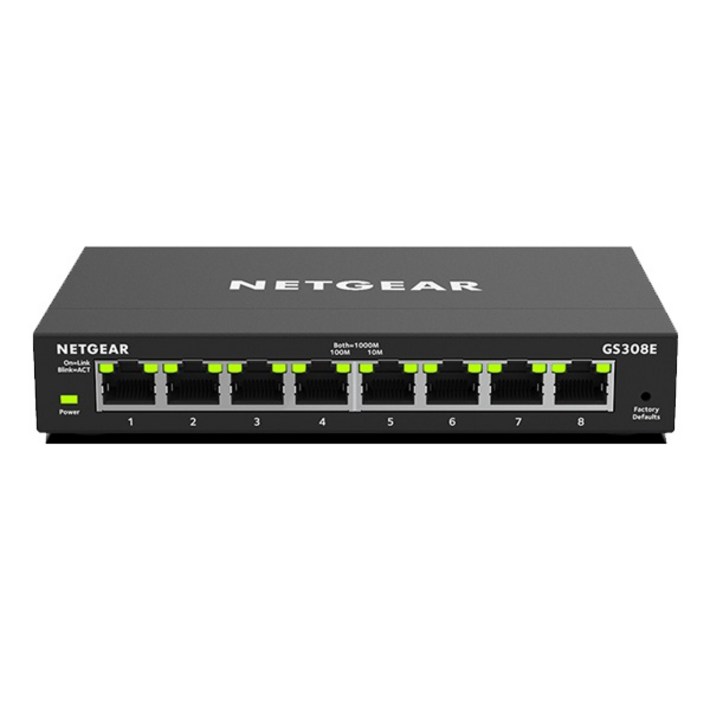 넷기어 NETGEAR GS308E 8포트 기가비트 스위칭 허브 랜허브 스위치 허브 사무실 관공서 학원 PC방 소호형 랜스위치 넷기어 NETGEAR GS308E 8포트 기가비트 스위칭 허브 랜허브 스위치 허브 사무실 관공서 학원 PC방 소호형 랜스위치