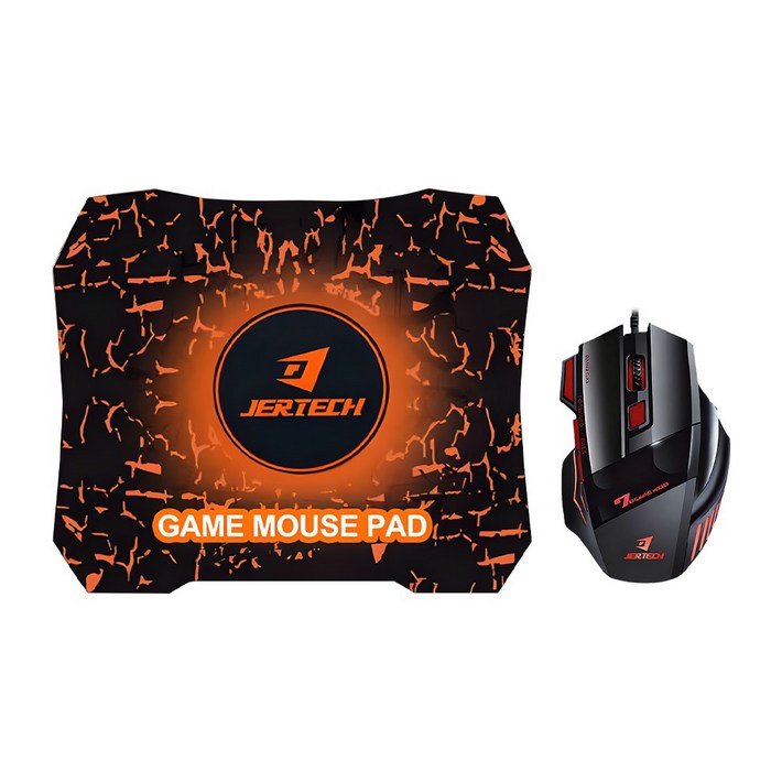 JERTECH LED 유선 게이밍 마우스 패드 포함 GP10