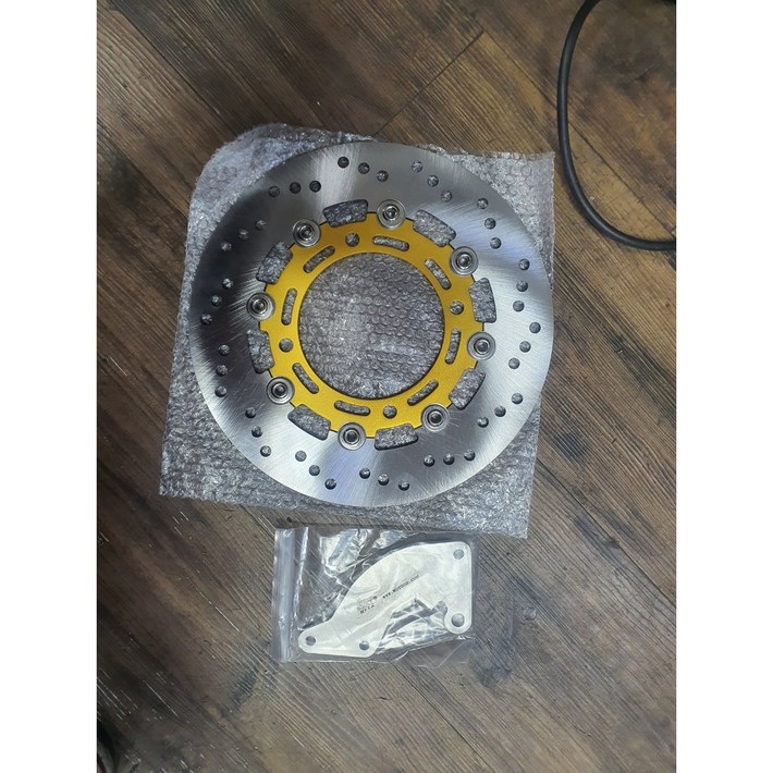 더 뉴 PCX125 전용 256mm 대구경 튜닝 디스크 로터 캘리퍼 브라켓 포함, 1개