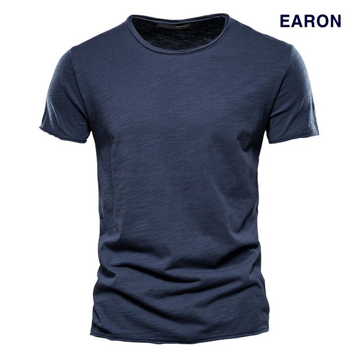 EARON 라운드 링클 반팔 티셔츠 EARON 라운드 링클 반팔 티셔츠