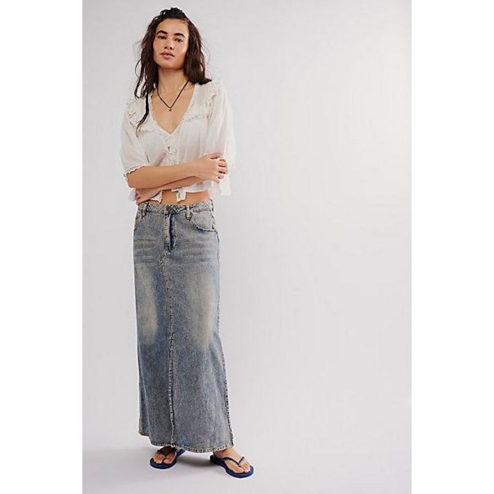 OneTeaspoon Denim Column Skirt