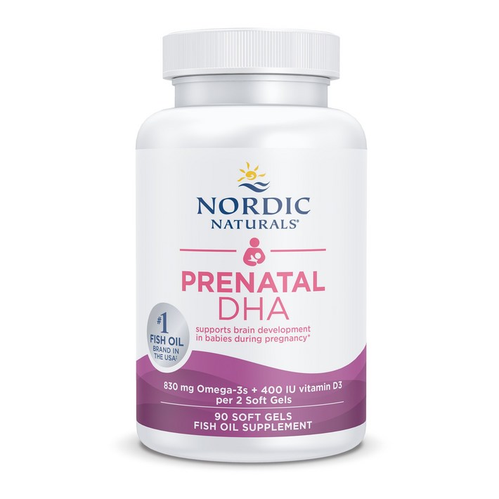 노르딕내츄럴스 프리네이탈 DHA 830mg 오메가3  400IU D3 500mg 소프트젤