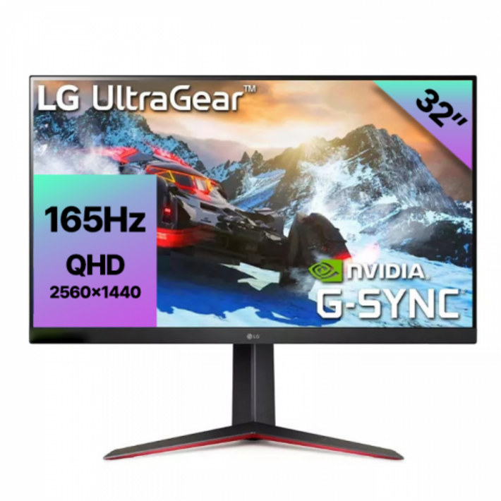 LG전자 32인치 게이밍 모니터 QHD 165Hz 울트라기어 32GN63T HDR10 GSync 리퍼비시, 81cm, 32GN63T리퍼