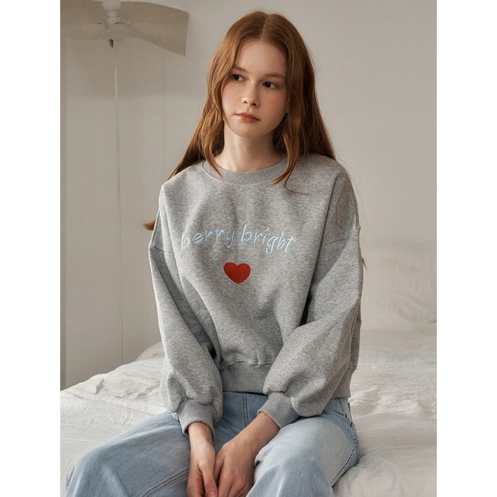 르샵. 레터링 자수 맨투맨 티셔츠 DP3LW017A