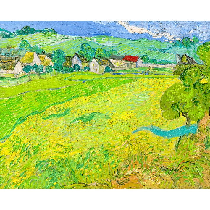 명화 인테리어 캔버스 그림 액자 고흐오베르의 베스노 마을