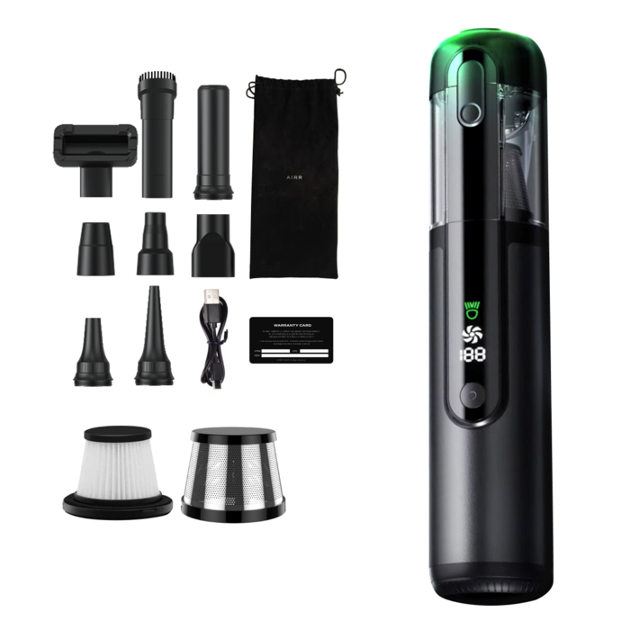 한국AS 에어르 차량용 청소기 에어건 무선 자동차 휴대용 강력 진공 핸디 차 미니 베놈, 1개