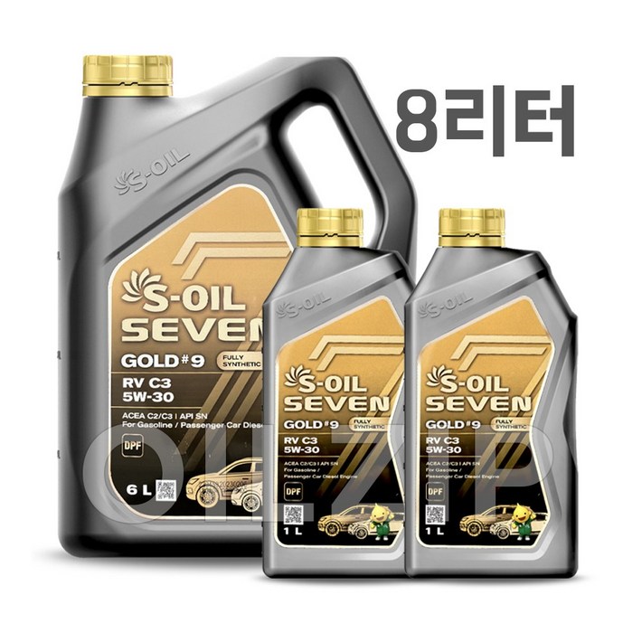 에스오일 세븐골드 5W30 6L 1개  1L 2개 SET, 8L, 1세트