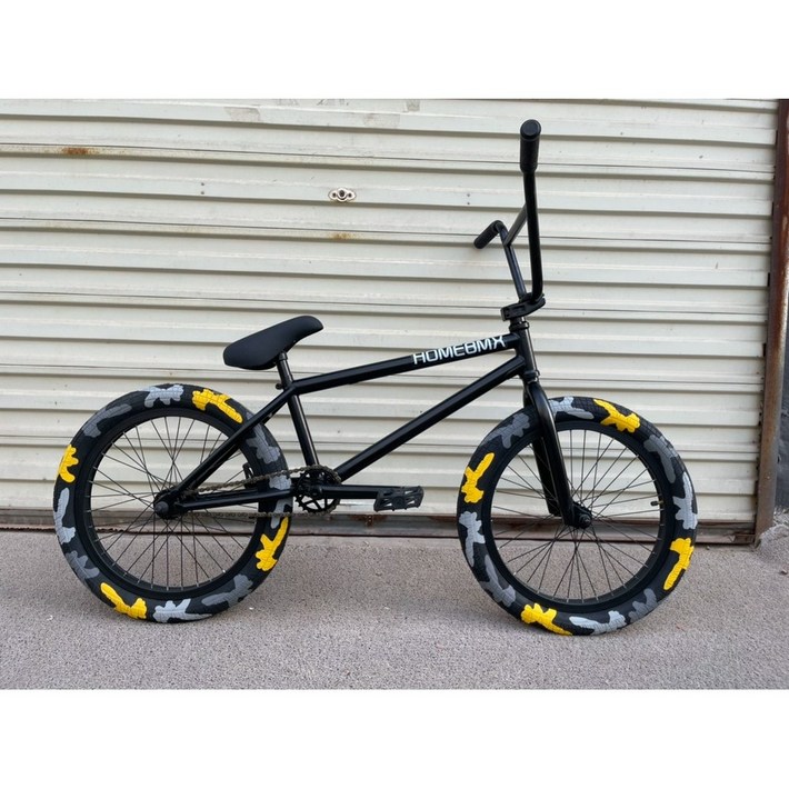 SHOWKE 고급형 묘기자전거 크롬 20인치 BMX 자전거 몰리브덴강