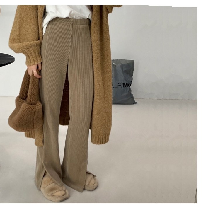 완스몰 헤비 코듀로이 트임 팬츠  pt23405