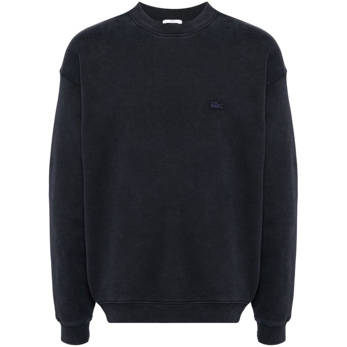 라코스테 로고 패치 스웨트셔츠