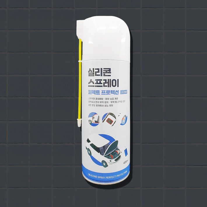J299 실리콘스프레이 퍼펙트 프로텍션 420ML 정우케미칼 고무보호제 플라스틱보호제 실리콘구리스 플라스틱복원제 실리콘 노즐 일체형 윤활제, 1개