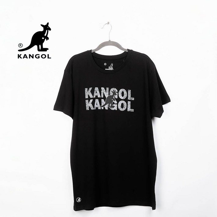 캉골 티셔츠 반팔티 K90185 블랙 프린트로고 - 쇼핑앤샵
