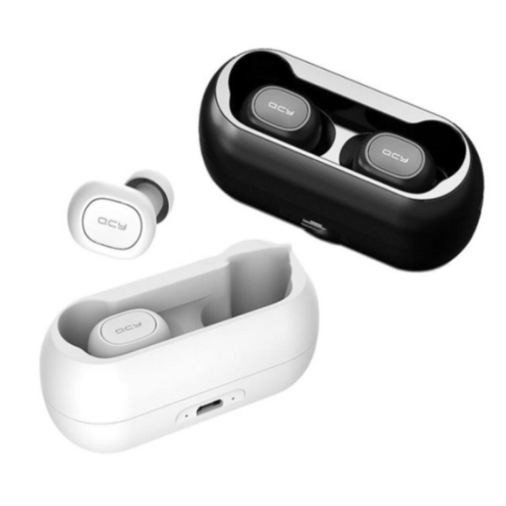 QCY T1C TWS 무선 블루투스5.0 이어폰, 화이트, T1