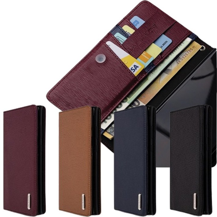 잭팟 하이클래스 플립 천연소가죽 카드 지갑 다이어리 케이스 플립형 갤럭시S22플러스 SMS906N