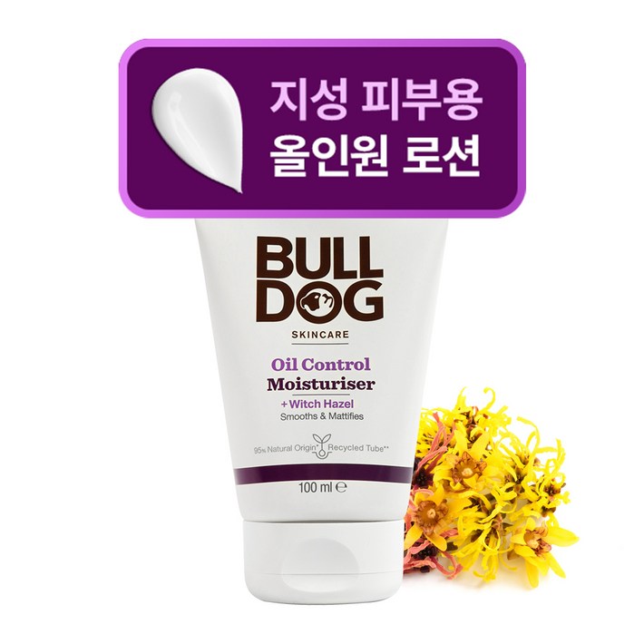 불독 오일 컨트롤 모이스처라이저 지성 모공피부용 피지조절 남성 올인원 로션, 1개, 100g