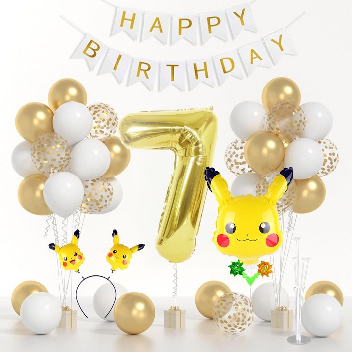 뷰라뷰 캐릭터 생일파티 풍선 세트