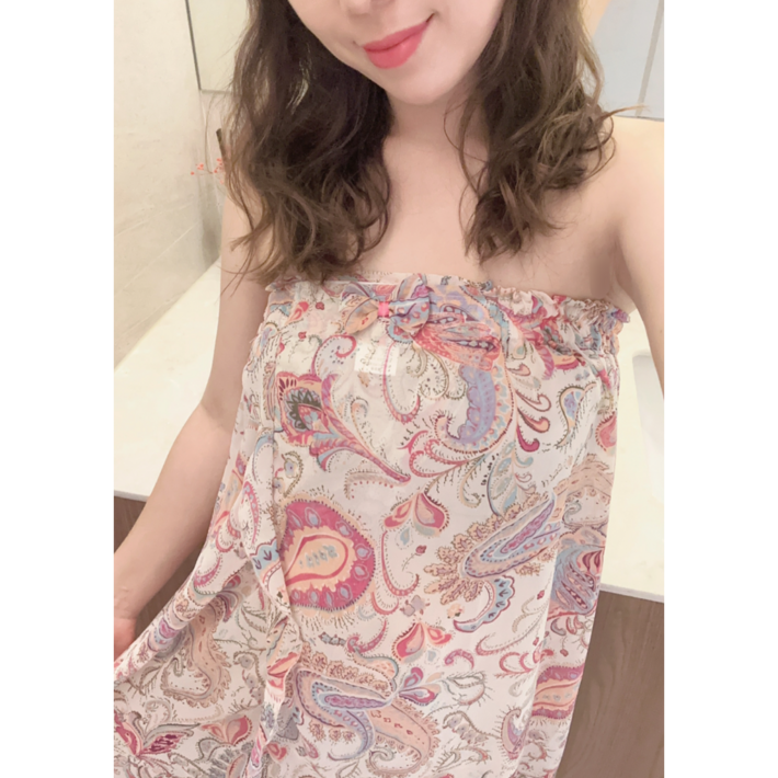 여성 국산 샤워가운 사우나 목욕용품 골프장 골프 웨어 휴스토니본사, 엘레강스, 1개