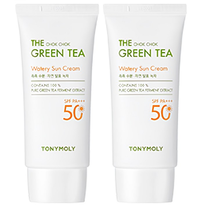 토니모리 더 촉촉 그린티 수분 선크림 SPF50 PA, 50ml, 2개