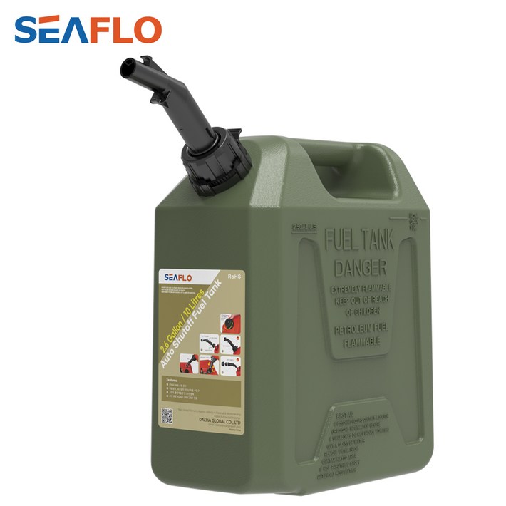 씨플로 오리지날 제리캔 등유통 캠핑기름통 카키 10리터, Renewal오리지날 10L카키, 1개