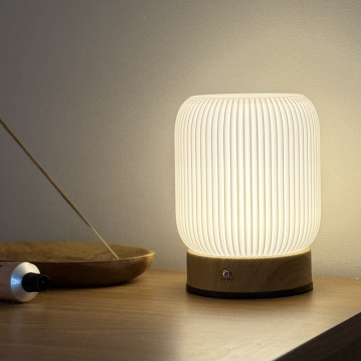 도르리 우디 LED 무드등 인테리어 조명 테이블 램프 수면등 취침등 수유등 신생아 침대, 단일상품