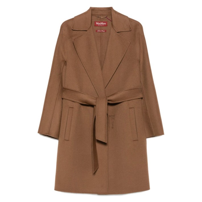 막스마라 벨트 싱글 브레스티드 코트