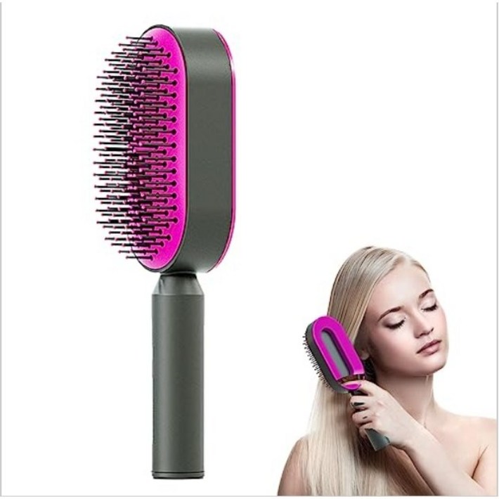 다이써마켓 에어쿠션 두피마사지 헤어 브러쉬, 1개, 퍼플 다이써마켓 에어쿠션 두피마사지 헤어 브러쉬, 1개, 퍼플