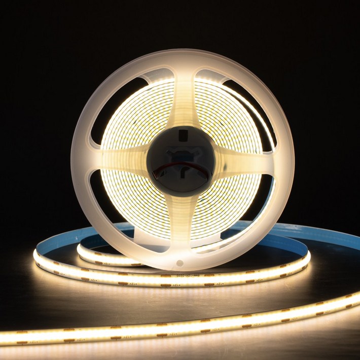 LED바 COB 줄조명 스트립 라이트 12V 5M 전구색 디밍 간접조명 라인바 간접등, 1개, 전구색