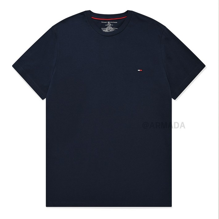 타미힐피거 타미힐피거 반팔티셔츠 코어 플래그 남성 네이비 09T3139410