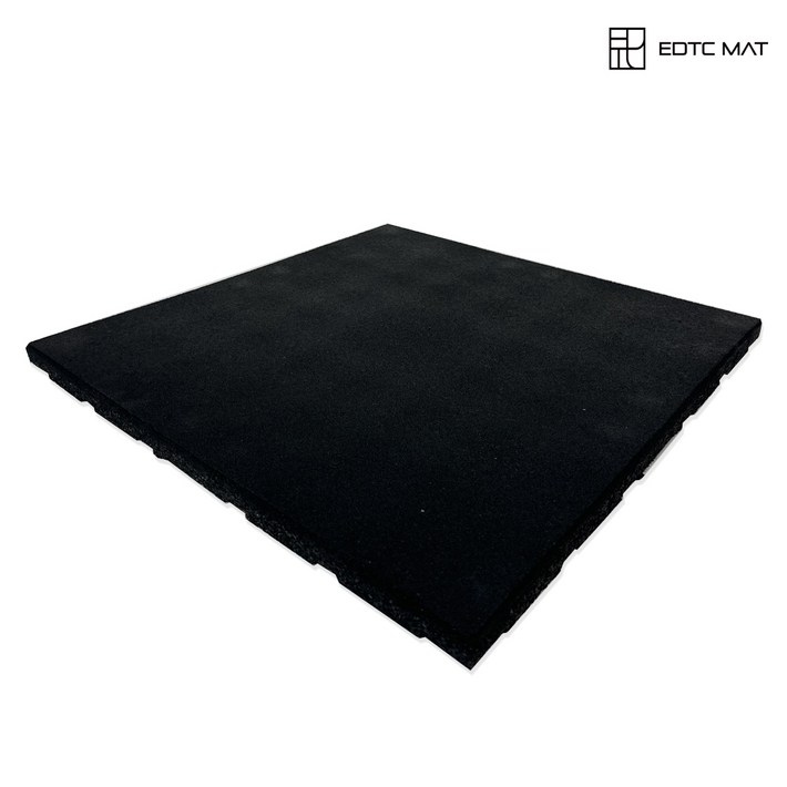 EDTC 충격흡수 소음방지 헬스 홈짐 고무매트, 민무늬, 고급 매트2.5cm 민무늬, 1개