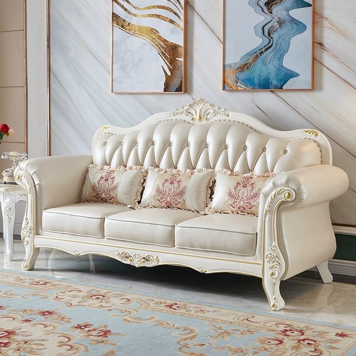 앤틱소파 세트 북유럽 엔틱소파 탈부착 소파 카페 귀빈용 미니멀 빈티지 벨벳쇼파