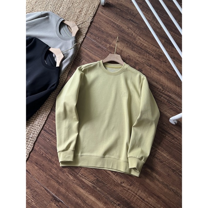 KAILAS 켈러라이트 리틀 와플 솔리드 라운드 맨투맨