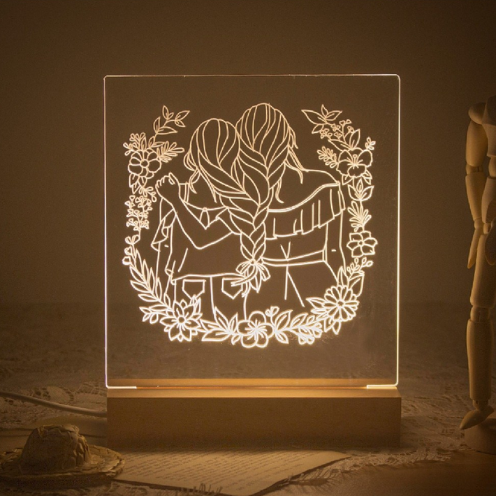 루아즈 DIY 직접 그리는 아크릴 무드등 라지 풀세트형