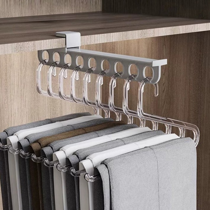 무타공 슬라이딩 바지걸이