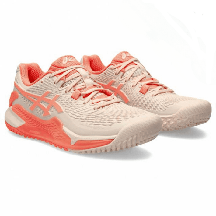 아식스 테니스화 GELRESOLUTION 9OC 1042A225  옴니클레이용 베이비핑크코랄