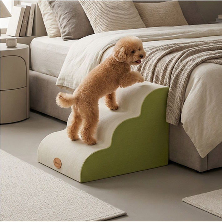 강아지 계단  슬개골보호 반려동물 애완동물 펫 고양이 소형견 용품 3단4단 커브 스텝