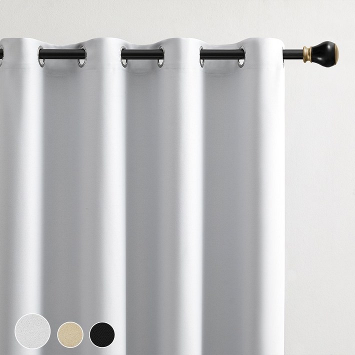 11 완전 빛차단 암막커튼 단열 방한 아일렛형