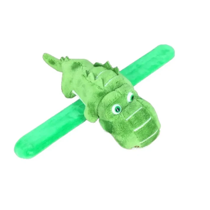 시뮬레이션 악어 인형 손목 밴드 스타일 핸드 링 팔찌 봉제 장난감 부드러운 23cm 동물 슬랩 새해