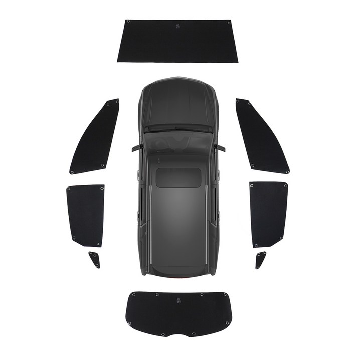 꼼지락 창문가리개 아기 차량용 운전석 차량 가림막 햇빛가리개 세트, 1개