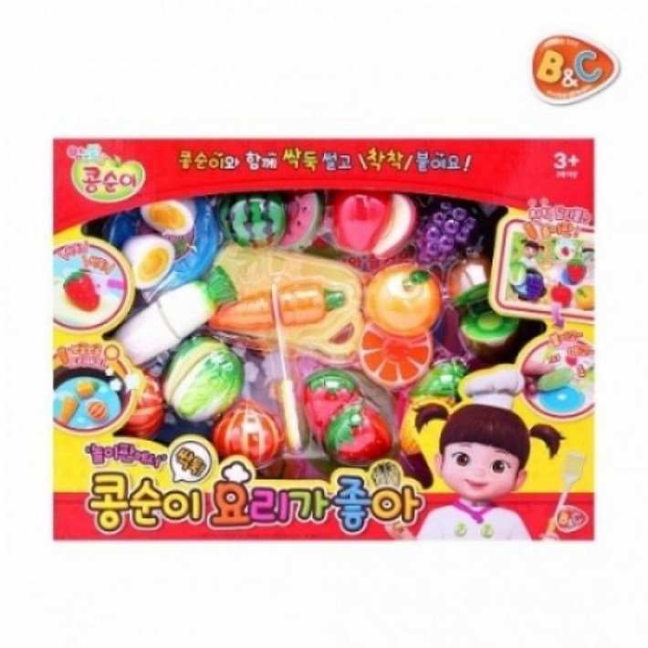 콩순이 요리가 좋아  장난감 유아장난감 어린이장난감 어린이날 어린이날선물 생일선물 소꿉놀이 역할놀이, 상세페이지 참조, 1개