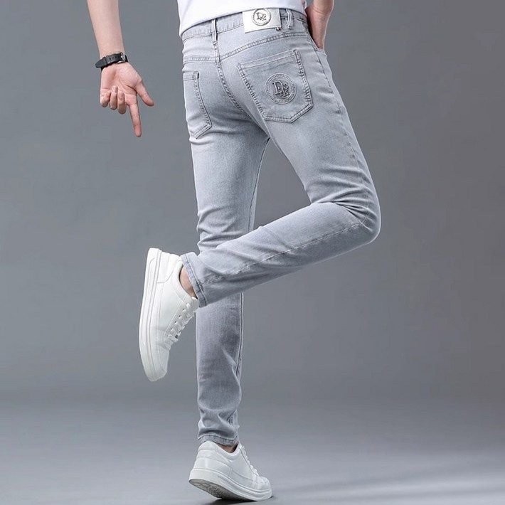 남성 청바지 데님팬츠 슬림스판 청바지 봄여름가을용