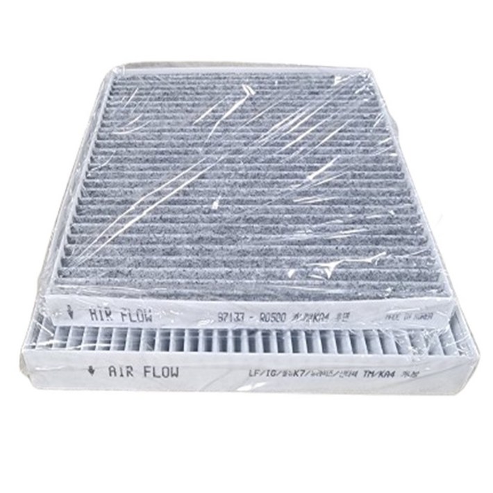 신형 카니발 KA4 활성탄 에어컨필터 앞,뒤보조석 필터,트렁크쪽 필터, 1세트, 단일상품