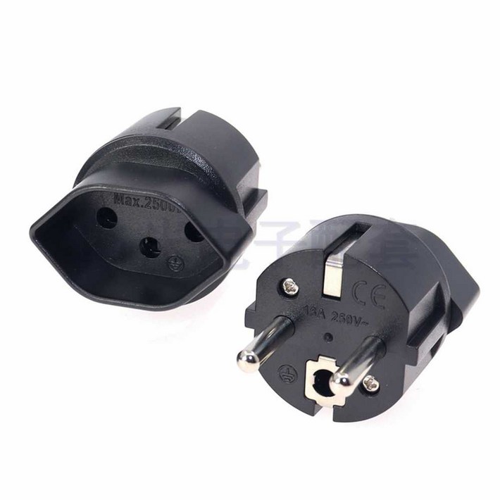 eu 한국형 변환 돼지코 플러그 유럽형 유럽 변환 어댑터 중국 알리 220V