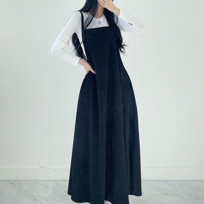 라몬즈러브썸 빅사이즈 뷔스티에 롱 원피스