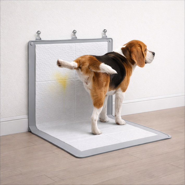 제라미펫 와우 실리콘 배변판 벽부착 마킹방지 국내생산