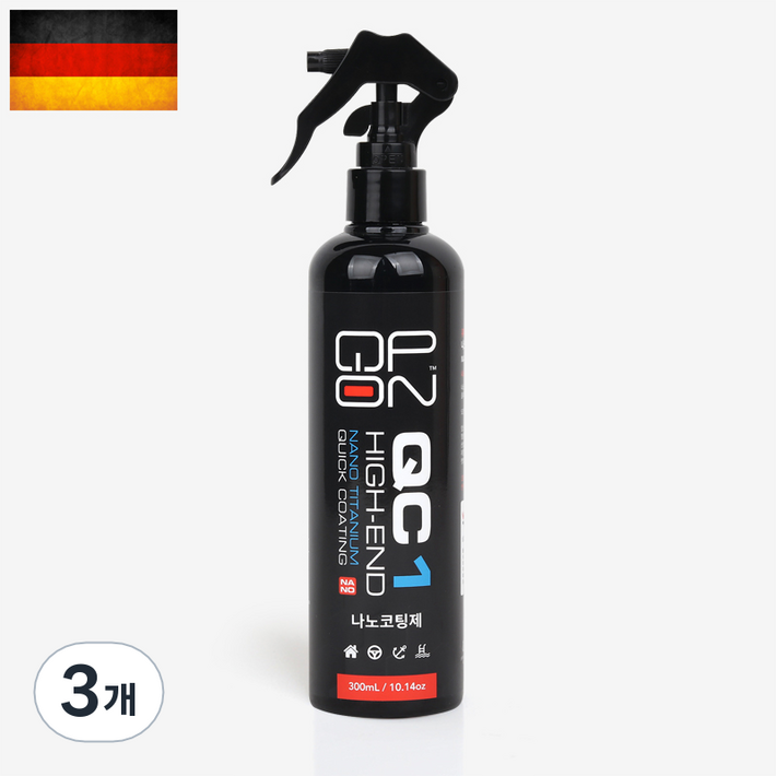 큐피온 차량용 QC1 티타늄코팅제, 3개, 300ml
