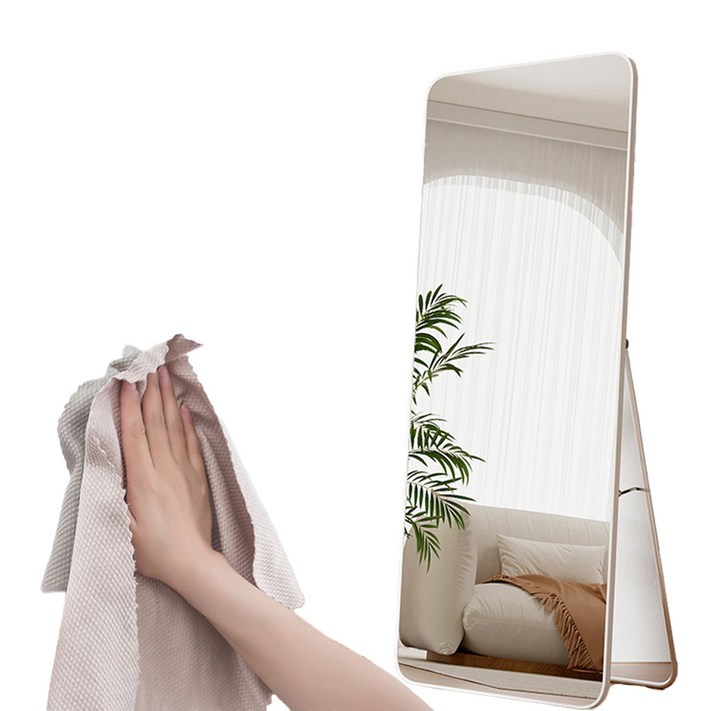 엠디유마켓 프리미엄 2 in 1 전신거울 대형  글라스 타월 세트